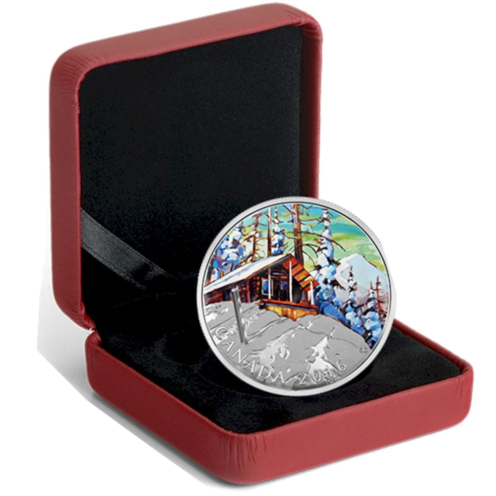 2016 $20 Canadian Landscapes - Ski Chalet Fine Silver (No Tax)