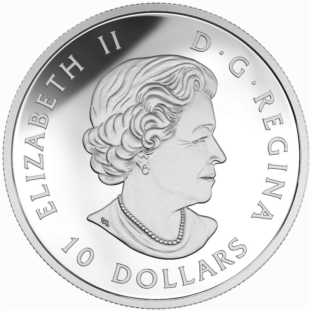 2016 Canada $10 Reflections of Wildlife - Grizzly Bear Silver (No Tax)