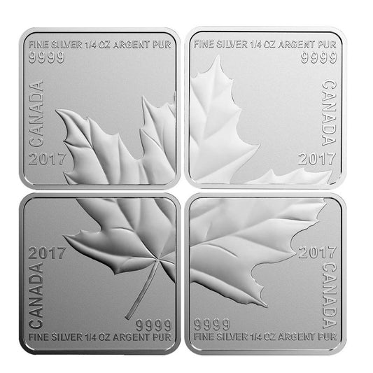 RDC 2017 Canada $3 Maple Leaf Quartet 1oz. Fine Silver (No Tax) impaired