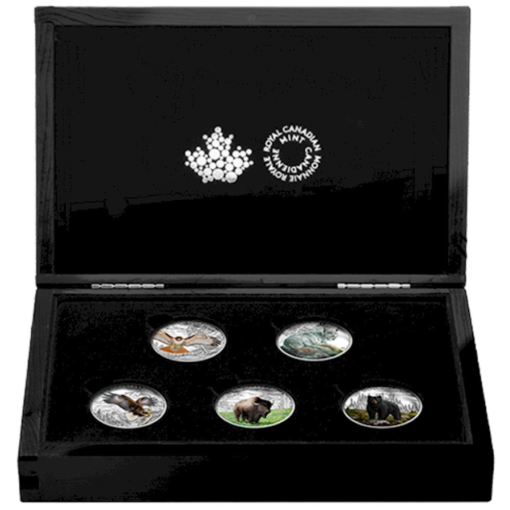 2016 Canada $20 Majestic Animals 5-coin Set with deluxe case (No Tax)