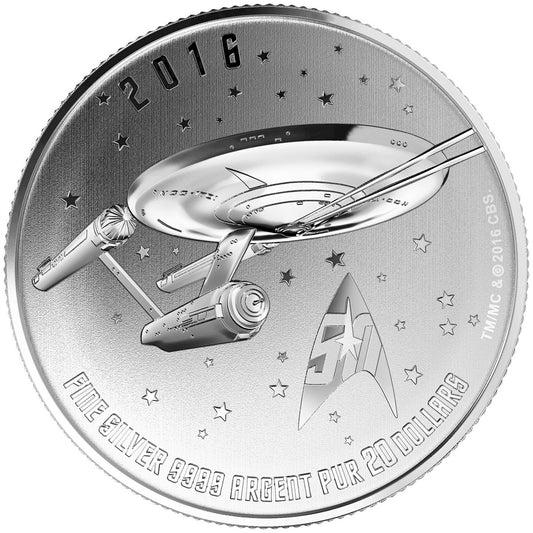 2016 Canada $20 for $20 #21 Star Trek Enterprise Fine Silver (No Tax)