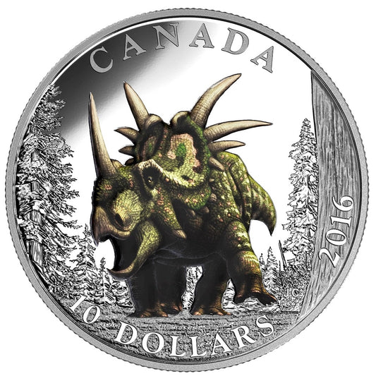 2016 Canada $10 Day of the Dinosaurs - The Spiked Lizard (NO Tax)