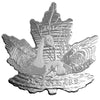 2016 $10 Canada Geese Maple Leaf Shaped Silhouette Fine Silver (No Tax)