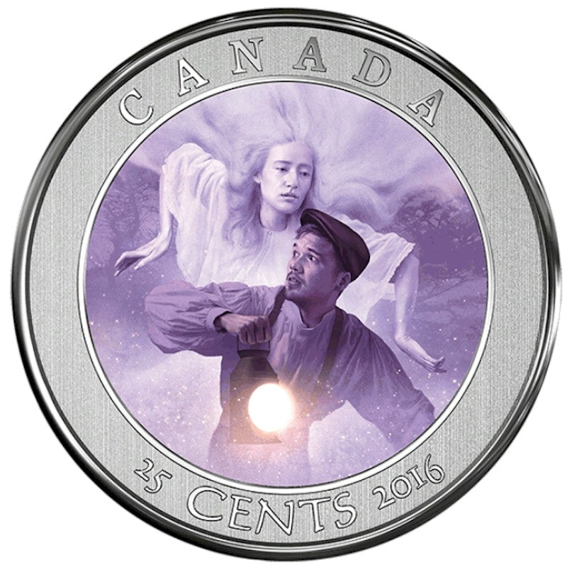 2016 Haunted Canada 25-Cents Bell Island Hag Coin and Stamp Set