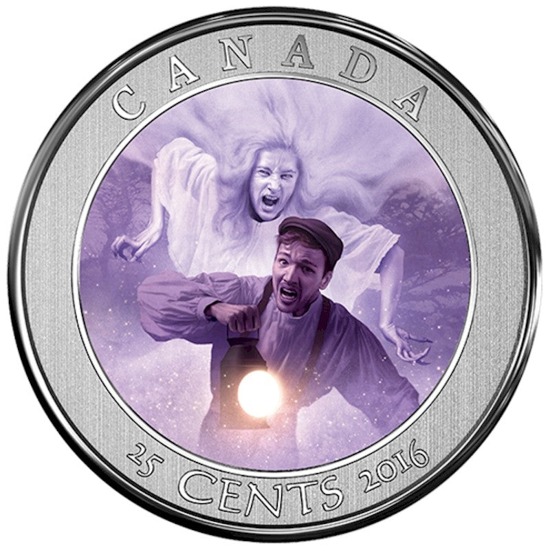 2016 Haunted Canada 25-Cents Bell Island Hag Coin and Stamp Set