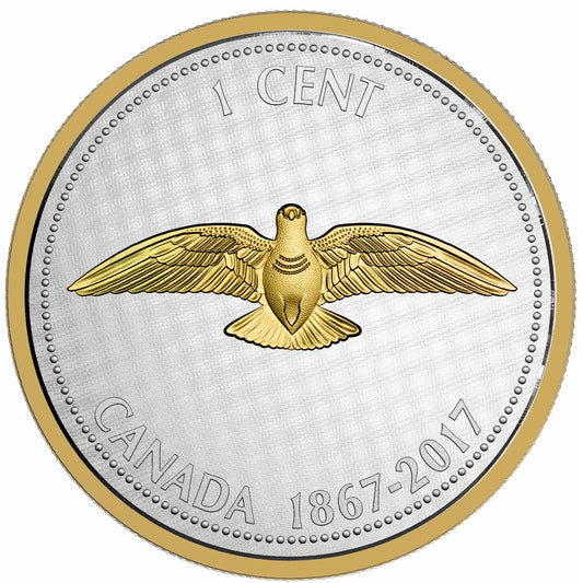 2017 Canada 1-cent Big Coin - Alex Colville Designs 5oz. Fine Silver (No Tax)