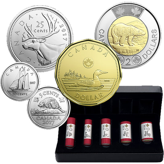 2017 Classic Canadian Coins Special Wrap Roll Set