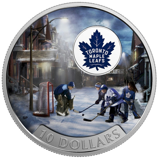 2017 Canada $10 Passion to Play - Toronto Maple Leafs Silver (No Tax)