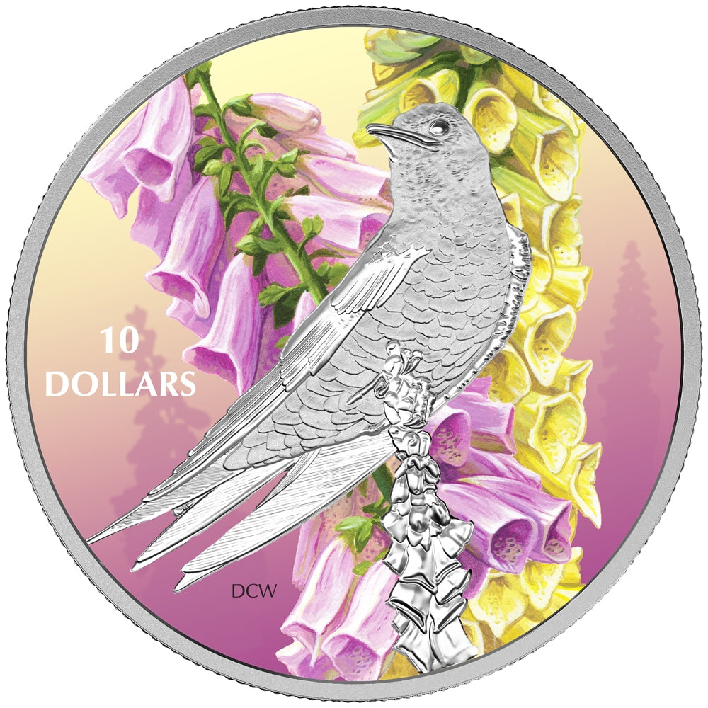 2017 Canada $10 Birds Among Nature's Colours 5-coin Silver Set with Deluxe Box (No Tax)