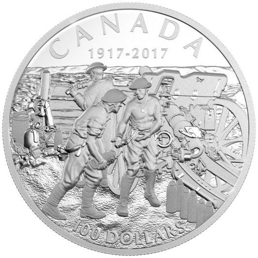 2017 Canada $100 Vimy Ridge 10oz Fine Silver Coin (No Tax)