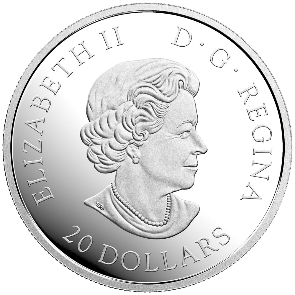 2017 $20 Canadian Honours - Sacrifice Medal Fine Silver (No Tax)