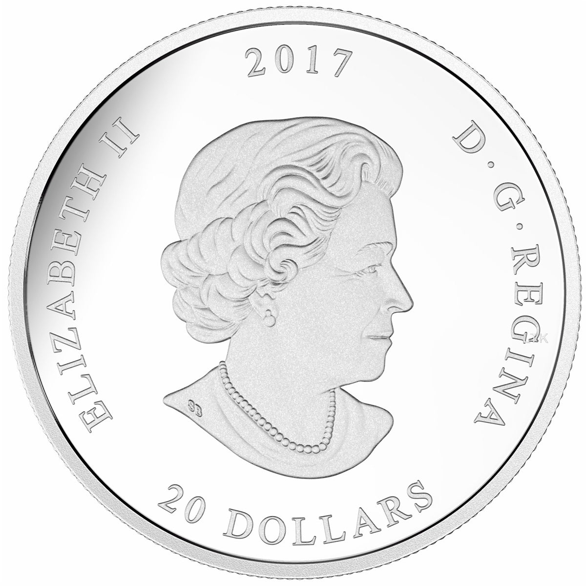 2017 Canada $20 Jewel of the Rain - Sugar Maple Leaves Fine Silver