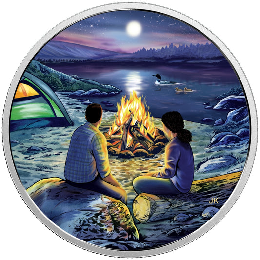 2017 $15 Great Canadian Outdoors - Around The Campfire Silver (No Tax)