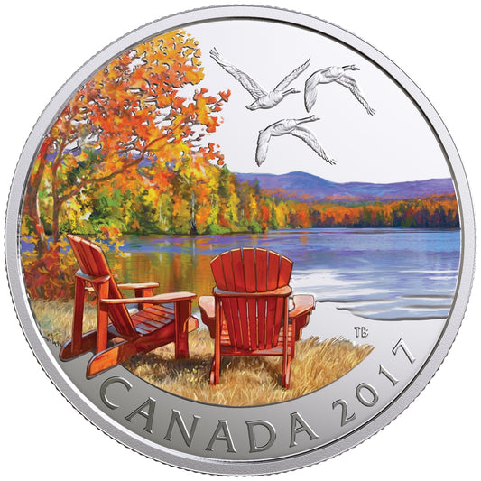 2017 $10 Iconic Canada - Autumn's Palette Fine Silver (No Tax)