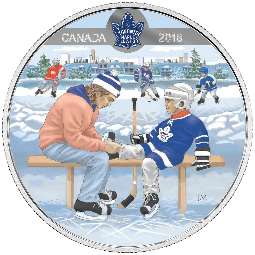 2018 Canada $10 Learning to Play - Toronto Maple Leafs Fine Silver (No Tax)