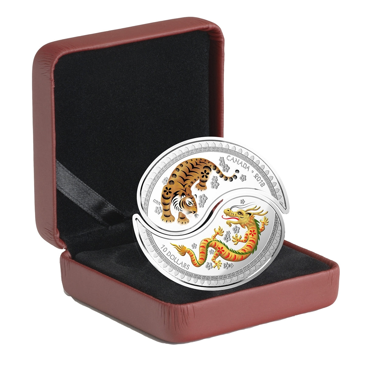 2018 Canada $10 Tiger and Dragon Yin and Yang Fine Silver Coins (No Tax)