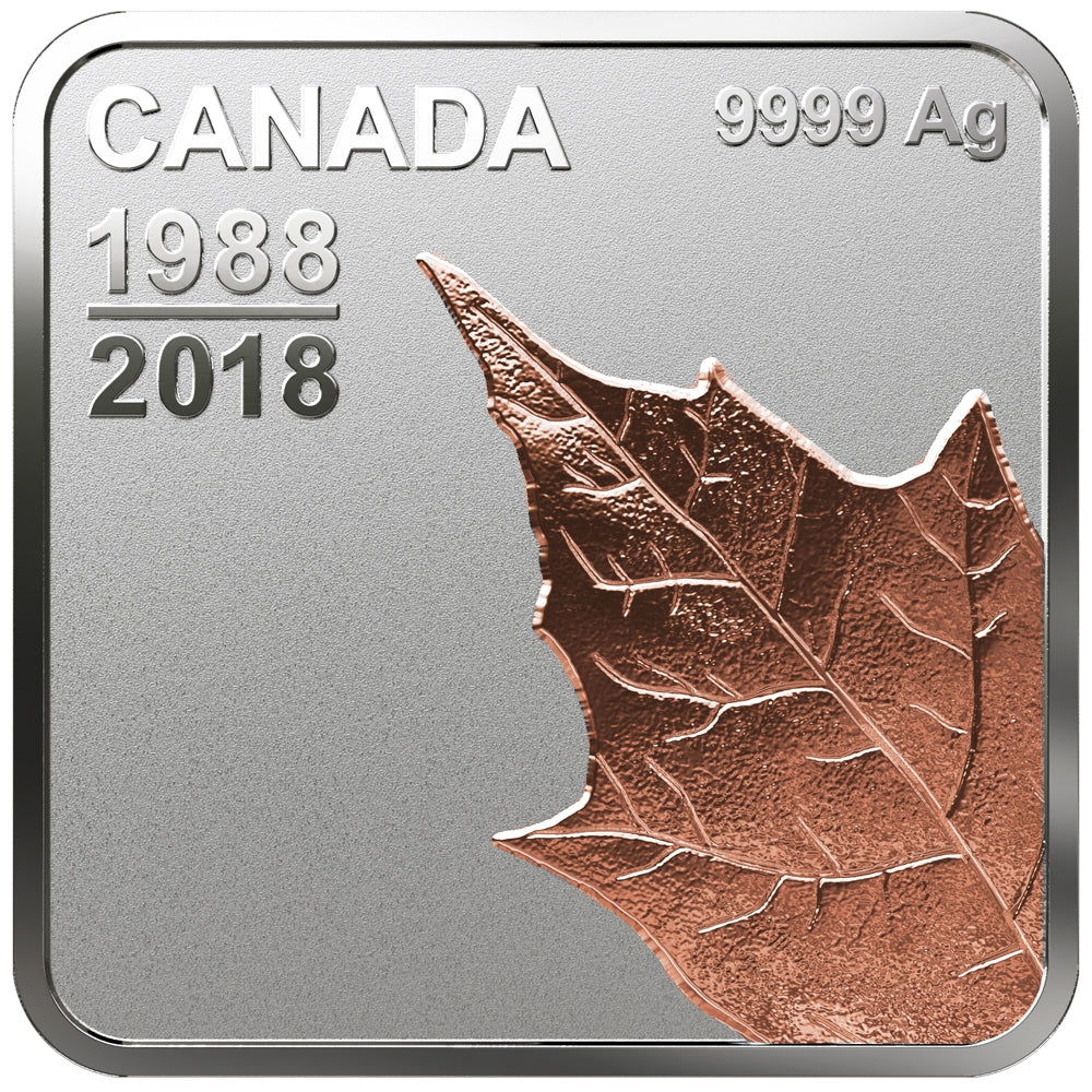 2018 Canada $3 Maple Leaf Quartet 30 Years (1988-2018) Rose-Gold Plated Silver (No Tax)