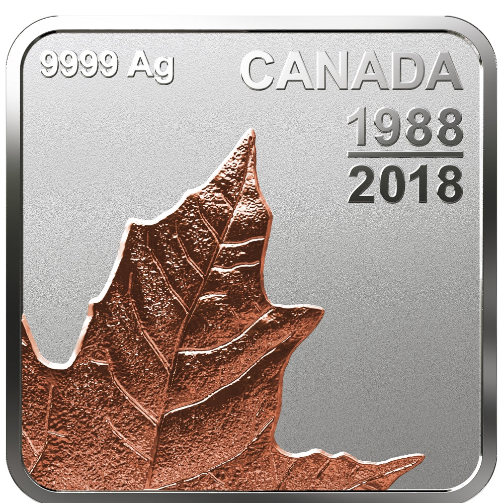 2018 Canada $3 Maple Leaf Quartet 30 Years (1988-2018) Rose-Gold Plated Silver (No Tax)