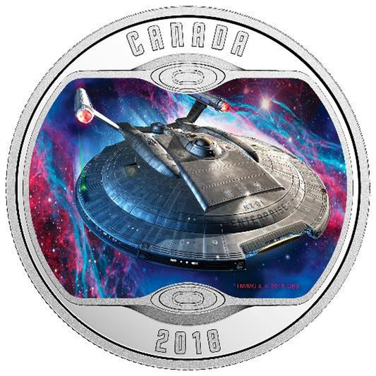 2018 Canada $10 Star Trek: Enterprise NX-01 Silver Coin (TAX Exempt)