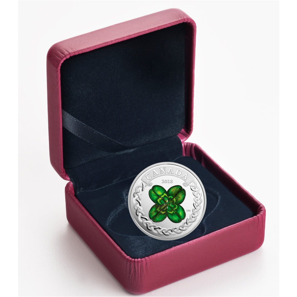 2018 Canada $20 Lucky Clover Silver Coin (TAX Exempt)