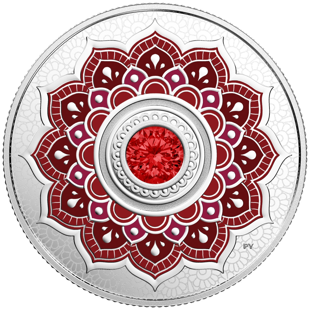 2018 Canada $5 Birthstone - July with Swarovski Crystal Fine Silver Coin