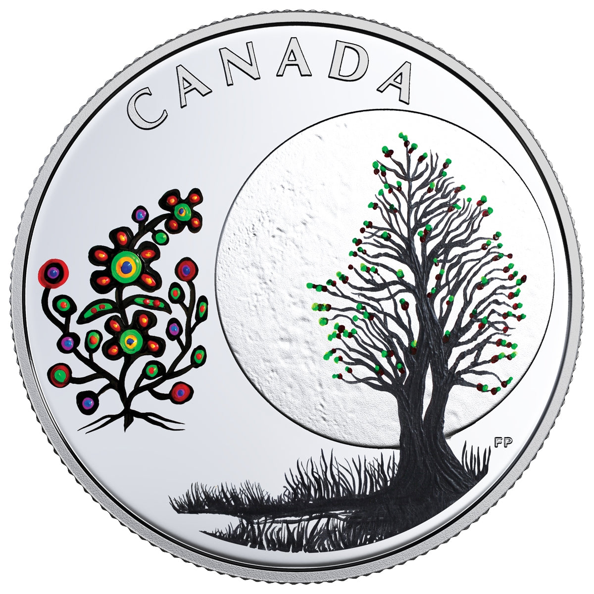 2018 Canada $3 13 Teachings from Grandmother Moon - Flower Moon Silver (No Tax)