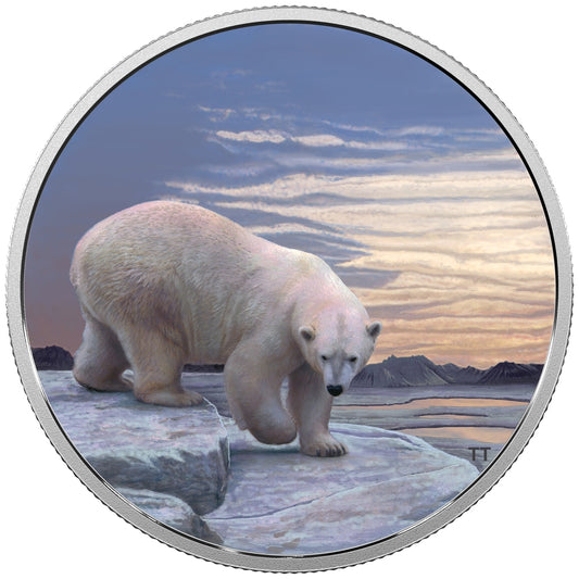 2018 Canada $30 Arctic Animals & the Northern Lights - Polar Bear Fine Silver (No Tax)