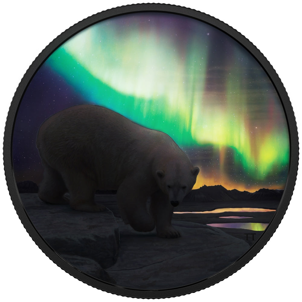 2018 Canada $30 Arctic Animals & the Northern Lights - Polar Bear Fine Silver (No Tax)