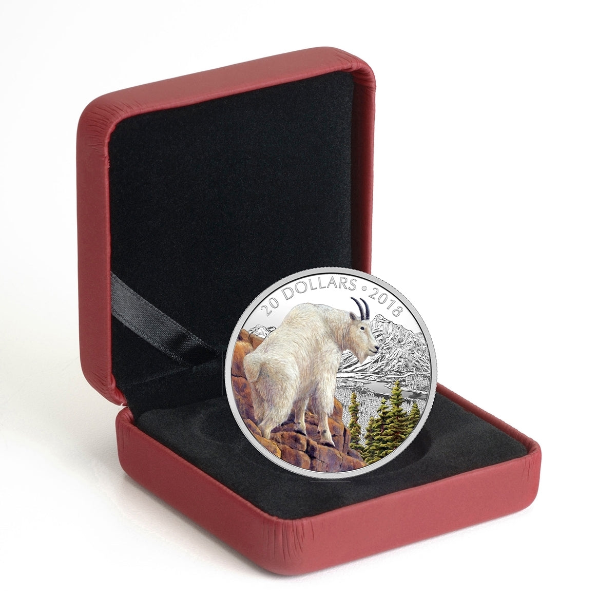 2018 Canada $20 Majestic Wildlife - Mettlesome Mountain Goat Fine Silver (No Tax)