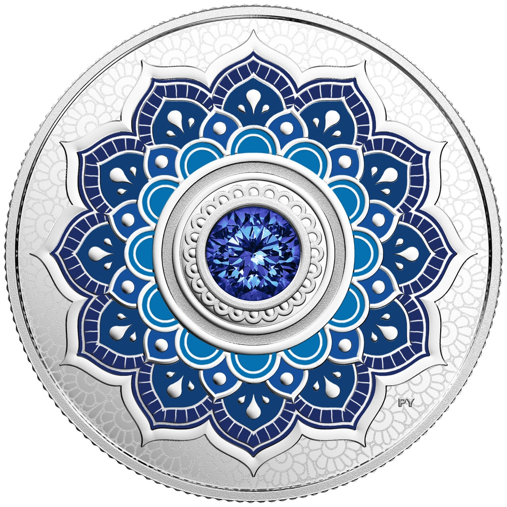 2018 Canada $5 Birthstone - September Fine Silver with Swarovski Crystal