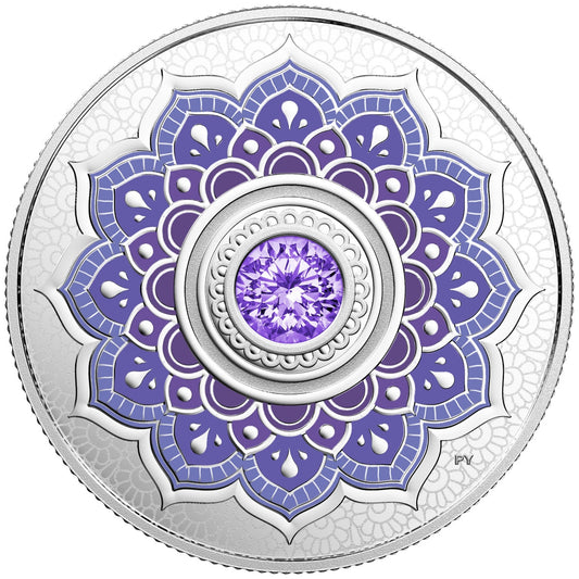 2018 Canada $5 Birthstone - December Fine Silver with Swarovski Crystal