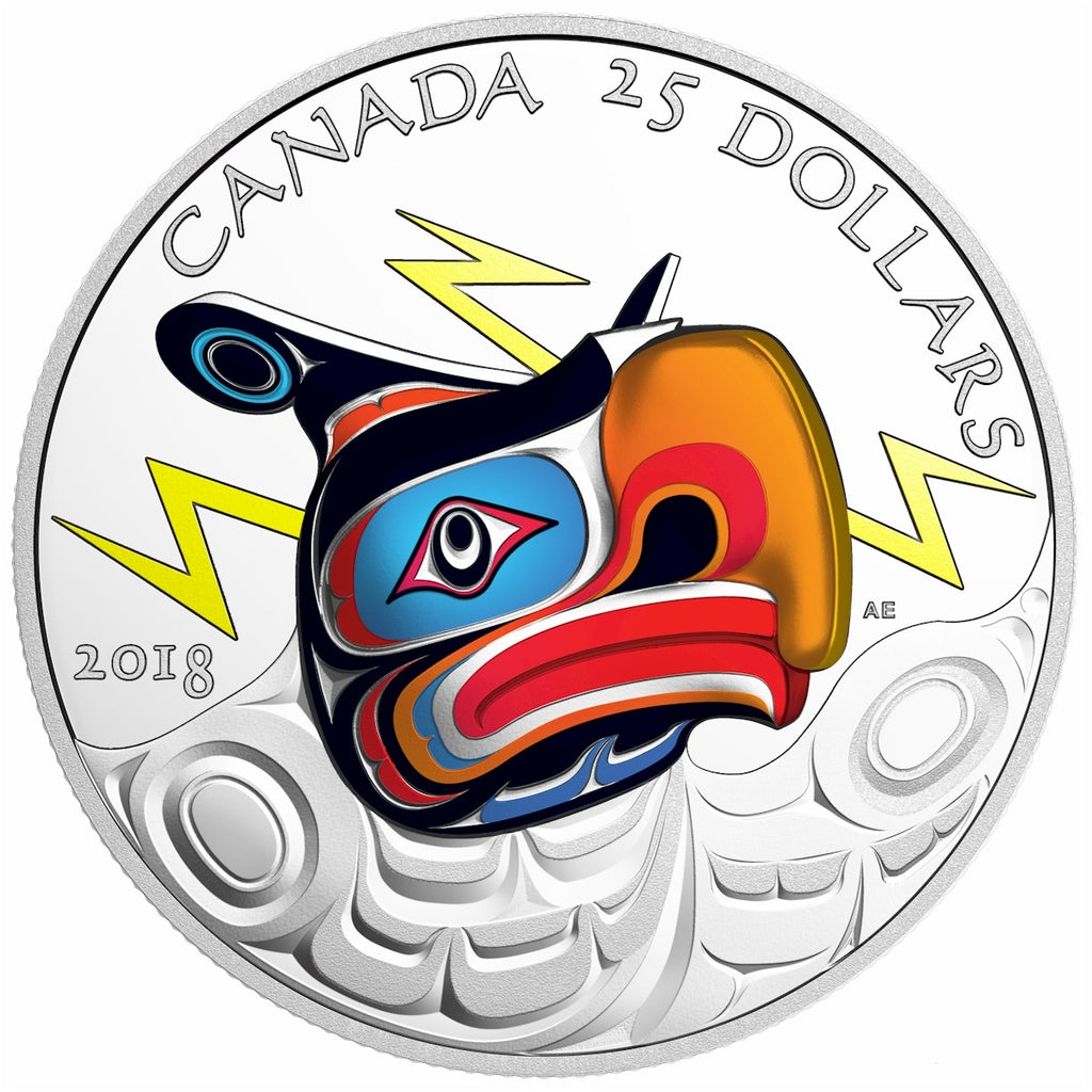 2018 Canada $25 Thunderbird Fine Silver Coin (TAX Exempt)