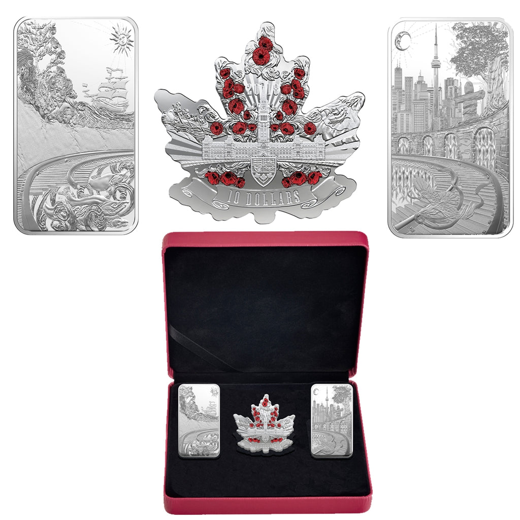 2018 Canada Beneath Thy Shining Skies Fine Silver 3-Coin Set (No Tax)