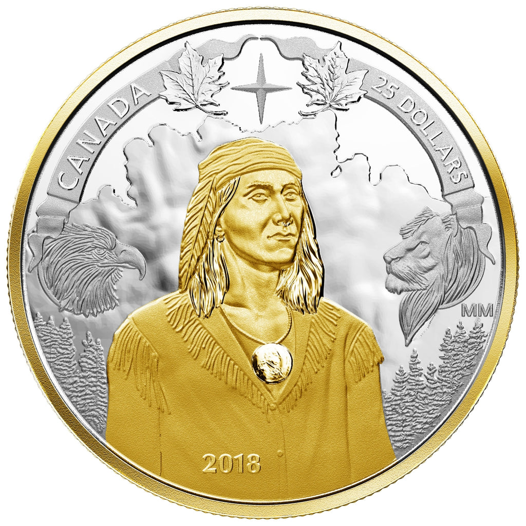 2018 Canada $25 Piedfort 250th Anniversary of Tecumseh's Birth Fine Silver (No Tax)