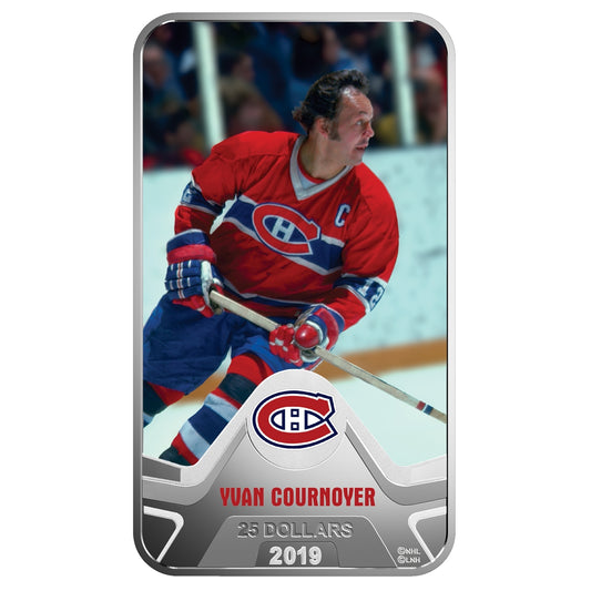 2019 Canada $25 Montreal Canadiens Yvan Cournoyer Rectangular Fine Silver (No Tax)