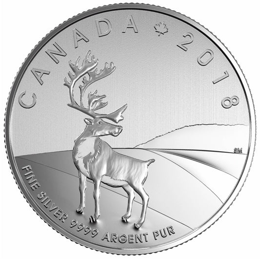 2018 Canada $3 Caribou Fine Silver Coin (TAX Exempt)