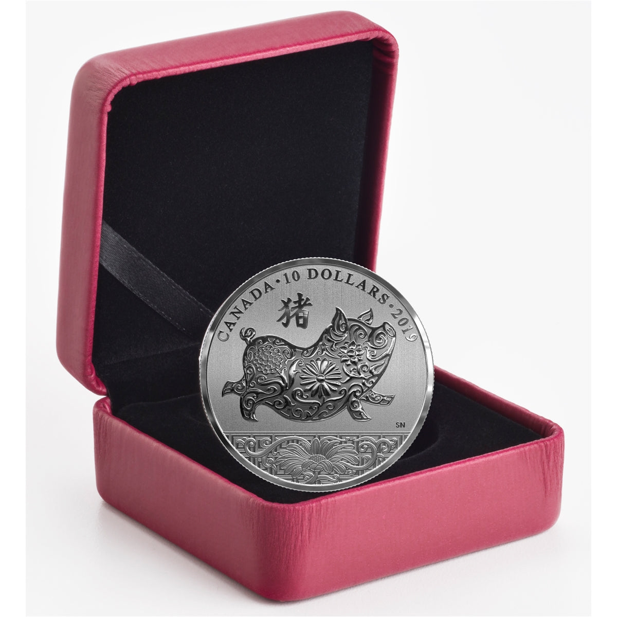 2019 Canada $10 Lunar Year of the Pig Fine Silver (Tax Exempt)