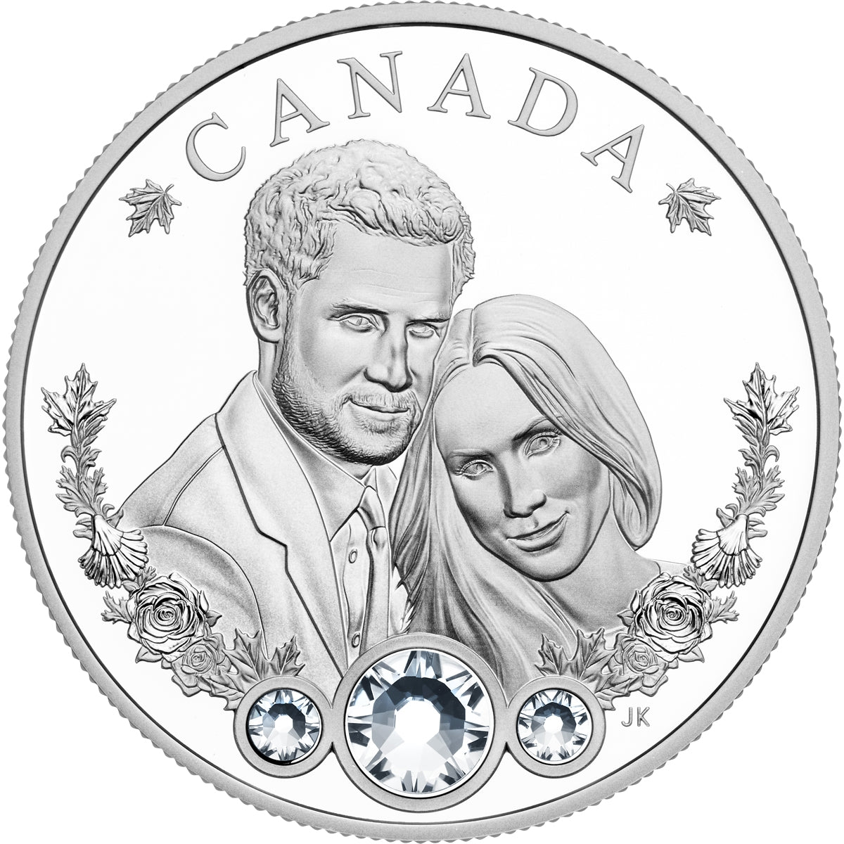 2018 Canada $20 The Royal Wedding of Prince Harry & Meghan Markle Fine Silver