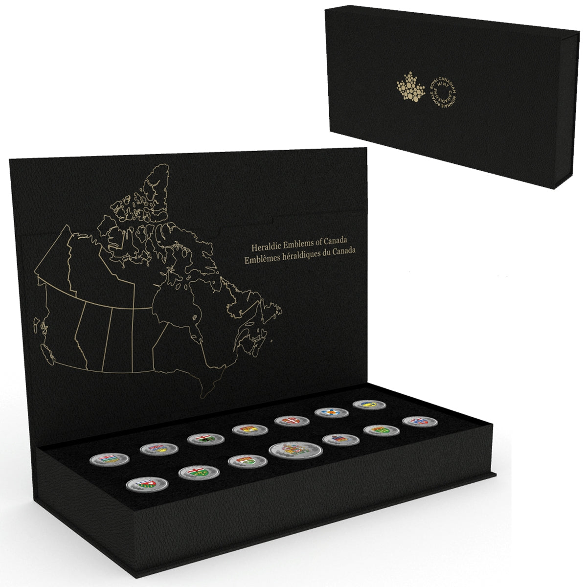 2018 Heraldic Emblems of Canada Fine Silver 14-coin Set (No Tax)