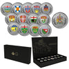 2018 Heraldic Emblems of Canada Fine Silver 14-coin Set (No Tax)