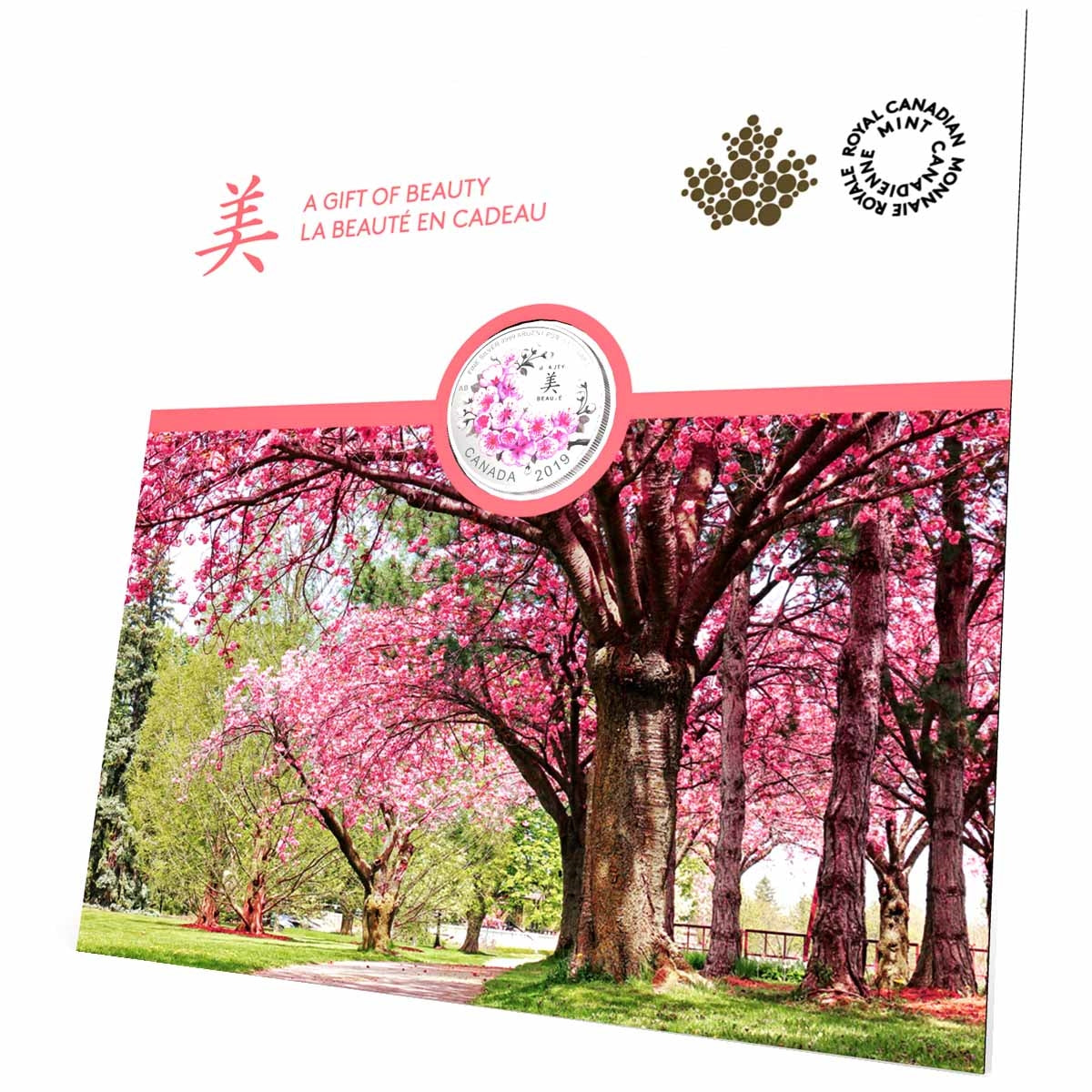 2019 Canada $8 Brilliant Cherry Blossoms - A Gift of Beauty Fine Silver (Tax Exempt)