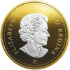 2019 Canada 5-cent Big Coin Reverse Gold Plated 5oz. Silver (No Tax)