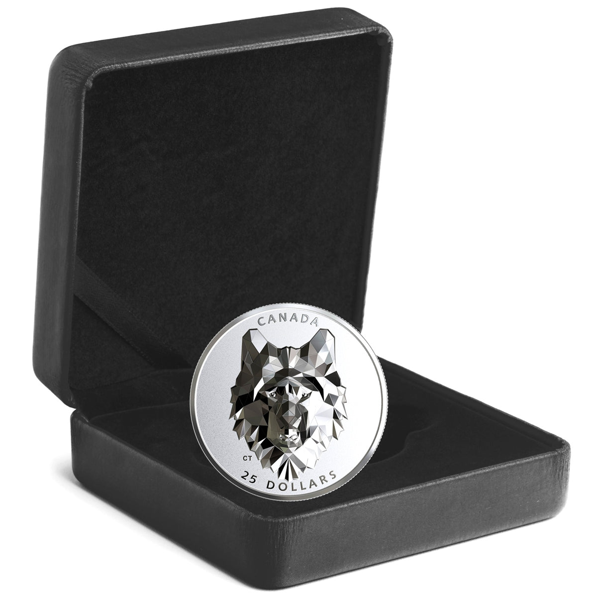 2019 Canada $25 Multifaceted Animal Head - Wolf Fine Silver (No Tax)