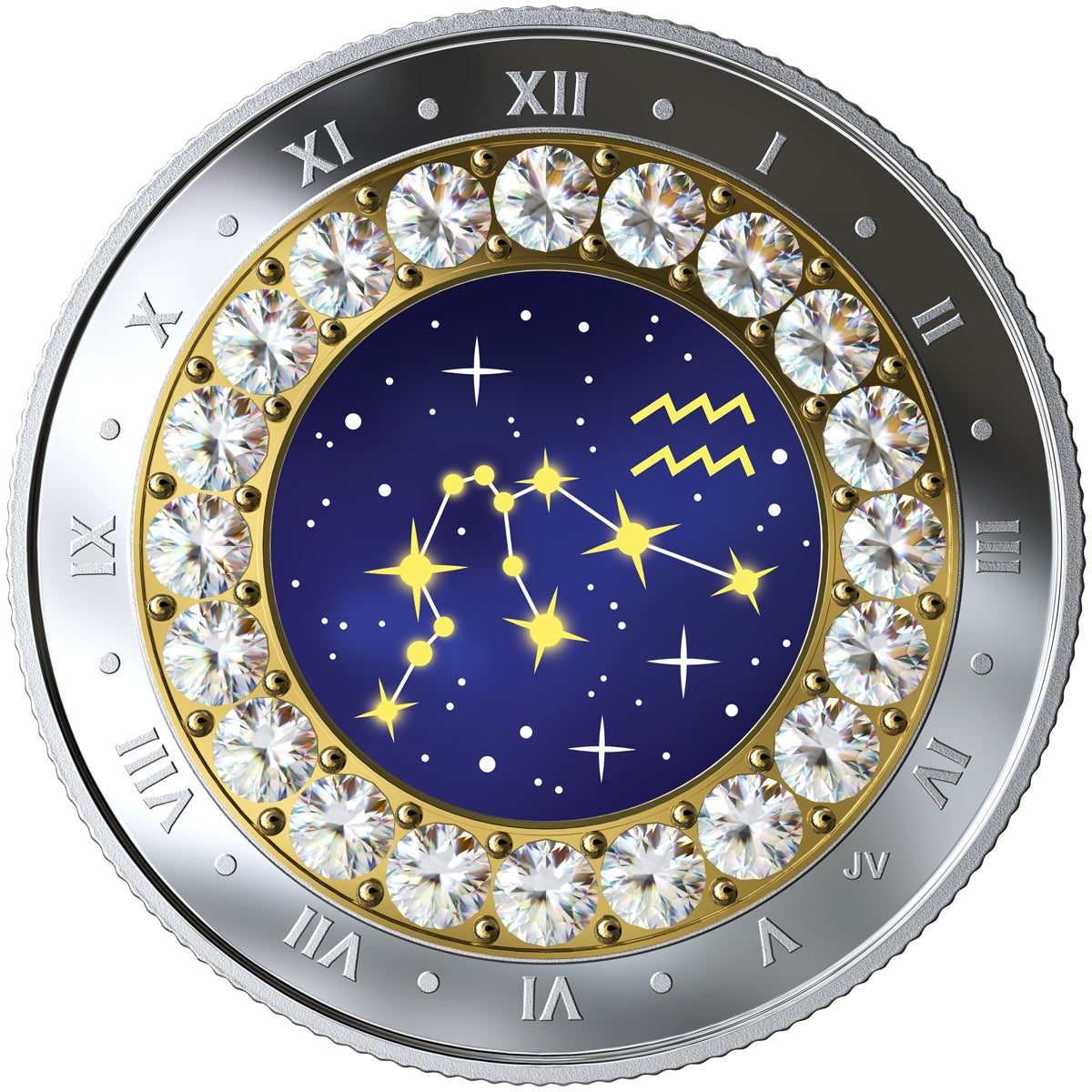 2019 Canada $5 Zodiac Series - Aquarius Fine Silver