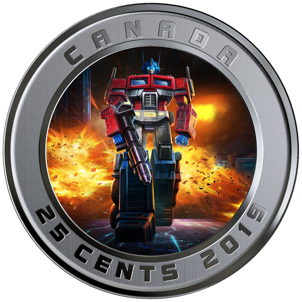 2019 Canada 25-cent Transforming Optimus Prime