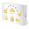 2020 Canada $50 Real Shapes Gold Plated Fine Silver 6-coin Set (No Tax) Scuffed Cardboard Sleeve