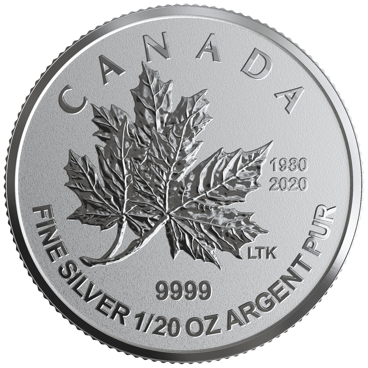 2020 O Canada Maple Leaf Fine Silver Fractional Set