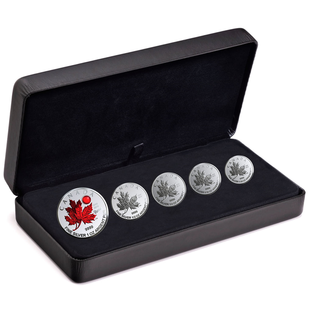 2020 O Canada Maple Leaf Fine Silver Fractional Set