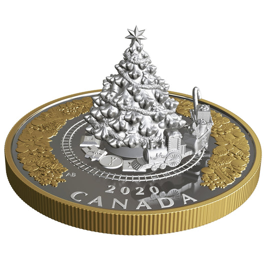 2020 Canada $50 Christmas Train Fine Silver Coin