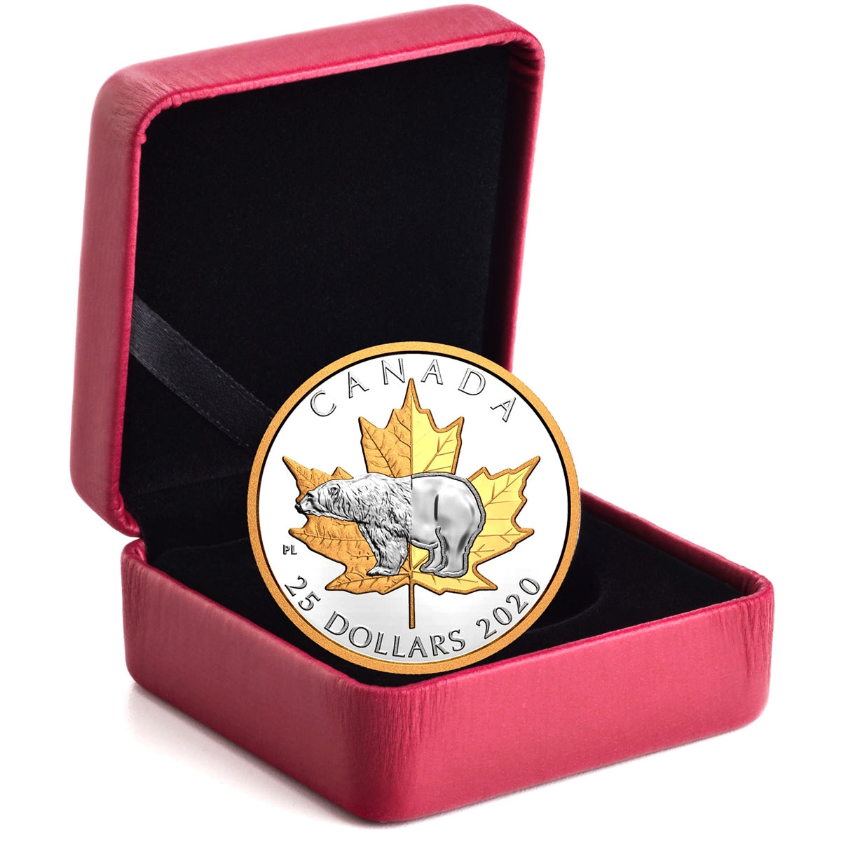 2020 Canada $25 Piedfort Timeless Icons: Polar Bear Fine Silver Coin (No Tax)